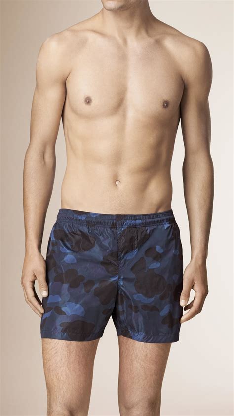 burberry swim shorts blue|Burberry swim shorts for men.